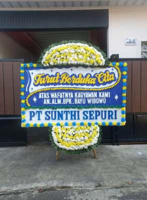 Papan Bunga Duka di Gabus